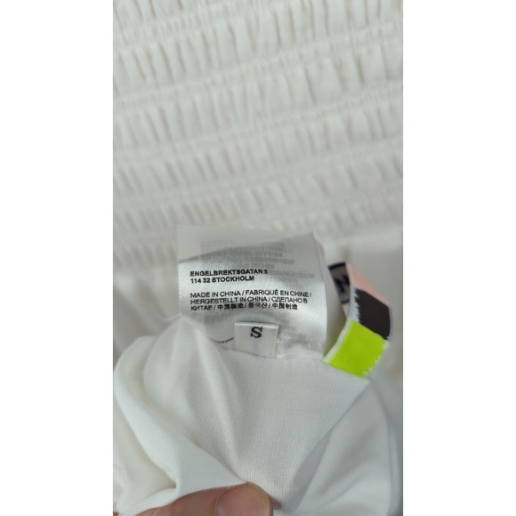 W. Brand White Smocked Dress Stockholm Sweden Swedish Wedding Cottage core S - Picture 6 of 6